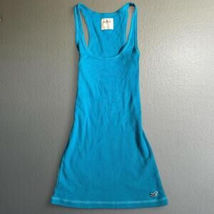 Vintage Hollister Baby Blue Y2K Tank Top Cami